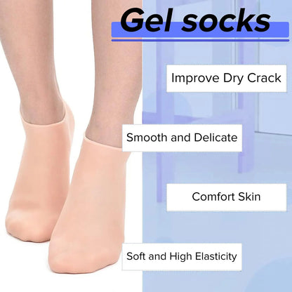 Silicone Socks for CRACKED Heels Relief.